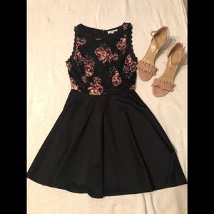 Francesca’s Fit & Flare Floral Dress